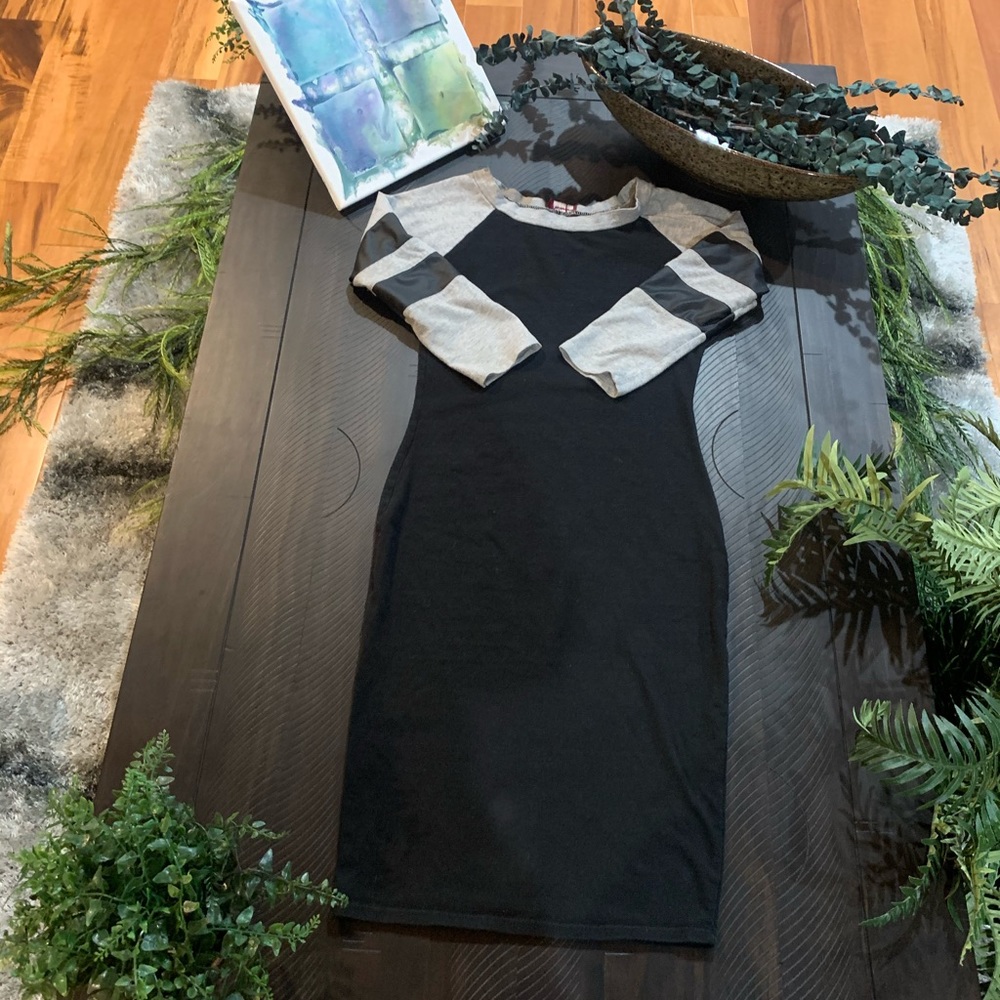 Body-con t-shirt dress.